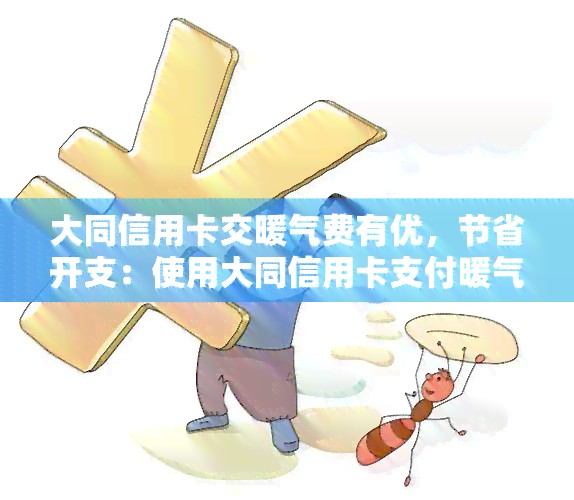 大同信用卡交暖气费有优，节省开支：使用大同信用卡支付暖气费，享受特别优！