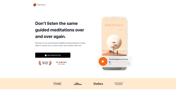 Sanctuary: Meditations & Sleep 主页