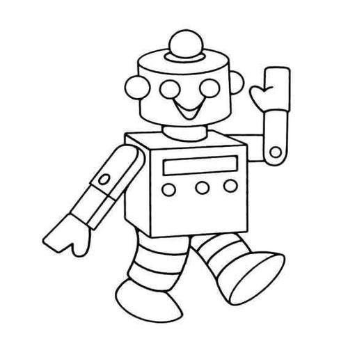 家务机器人简笔画 家务机器人简笔画简单