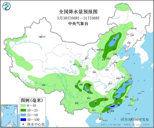 南方降雨一轮接一轮 华北东北有雷雨降温