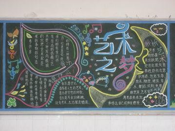 艺术青春学生画才艺手抄报艺术节手抄报