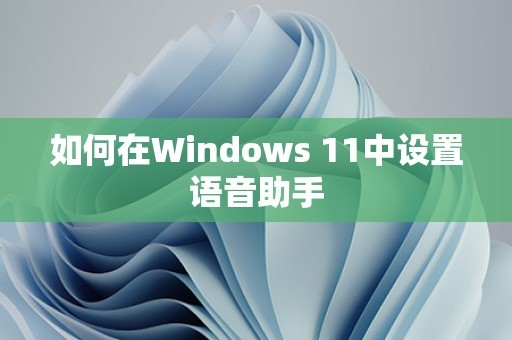 如何在Windows 11中设置语音助手 第1张