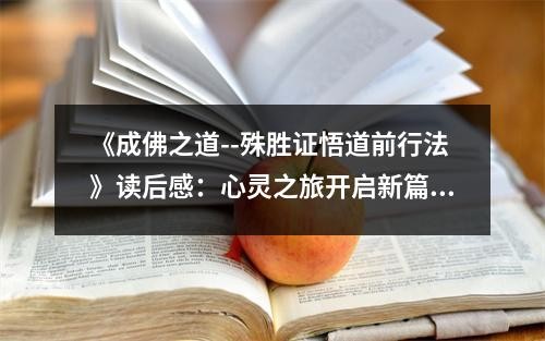 《成佛之道--殊胜证悟道前行法》读后感：心灵之旅开启新篇章 (850字)