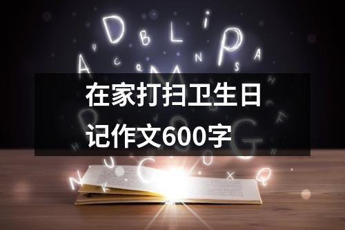 在家打扫卫生日记作文600字