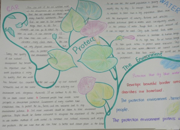 环保英语手抄报图片大全英文环保手抄报简单的环保英语手抄报