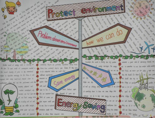 环保英语手抄报图片大全英文环保手抄报简单的环保英语手抄报