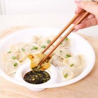 创意多功能饺子盘 食品级PP双层沥水盘 带醋碟水饺盘