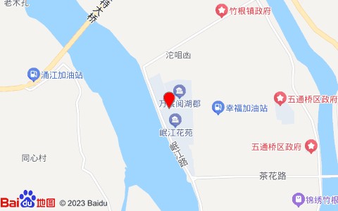 速洁汽车美容会所(岷江路店)位置示意图