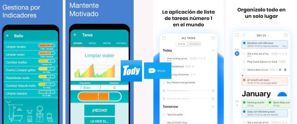 Aplicaciones móviles de tareas
