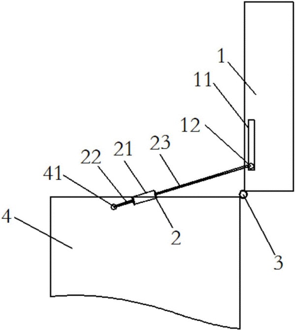 一种油缸减速的垃圾桶盖结构的制作方法与工艺