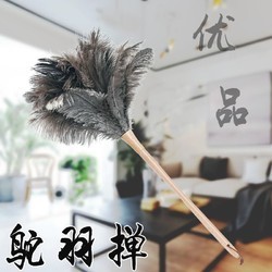 驼鸟毛掸子家用除尘鸡毛掸桌面扫灰神器可水洗伸缩车用密绒鸵毛掸
