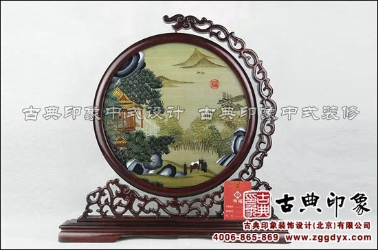 苏绣屏风