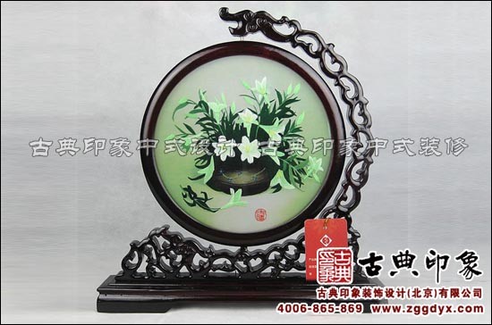 苏绣屏风