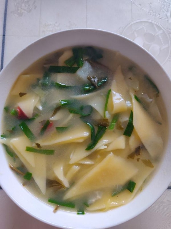 浆水玉米面片的做法
