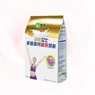 蒙牛金装女士奶粉400g多维高钙高铁