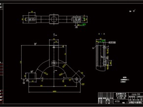 中心架跟刀架座架cad图纸