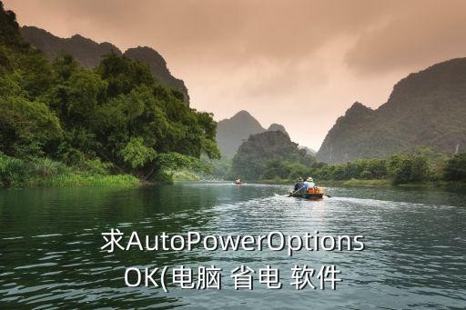 求AutoPowerOptionsOK(电脑 省电 软件