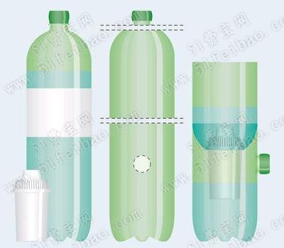 滤水器DIY，教你如何利用汽水罐做简易绿水装置