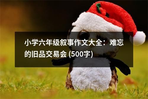 小学六年级叙事作文大全：难忘的旧品交易会 (500字)