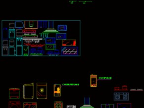 整体橱柜（厨柜）设计用CAD图块
