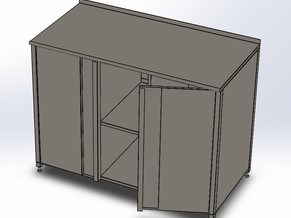 钣金厨柜SolidWorks三维模型