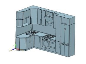 厨房装修整体开放式经济型家用厨柜