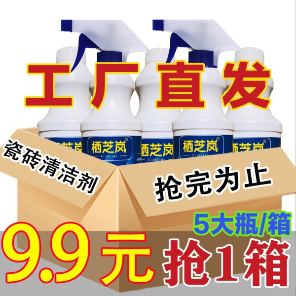 瓷砖强力去污家用草酸厕所清洗卫生间除污垢洁瓷剂厨房马桶清洁剂祛除装修水泥