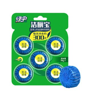 EVER GREEN 绿伞 蓝泡泡洁厕宝 洁厕剂 50g*5块