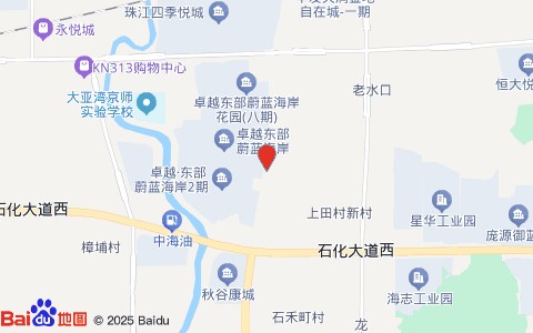 惠州大亚湾惠汇鲜食品配送商行位置示意图
