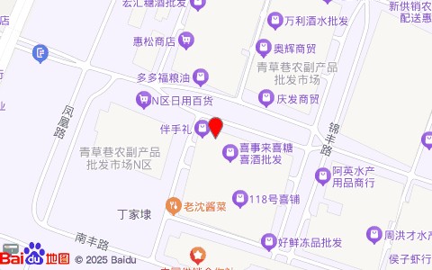 小龙南北干货速配中心位置示意图