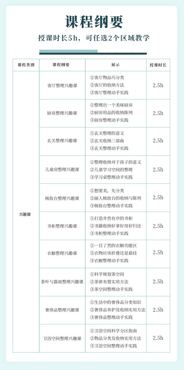 客厅整理收纳兴趣课