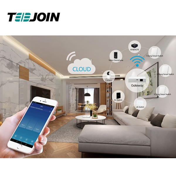 TEEJOIN Remote control Wifi Switch work with Tuya Alexa Google Home Automation System Smart Home Device