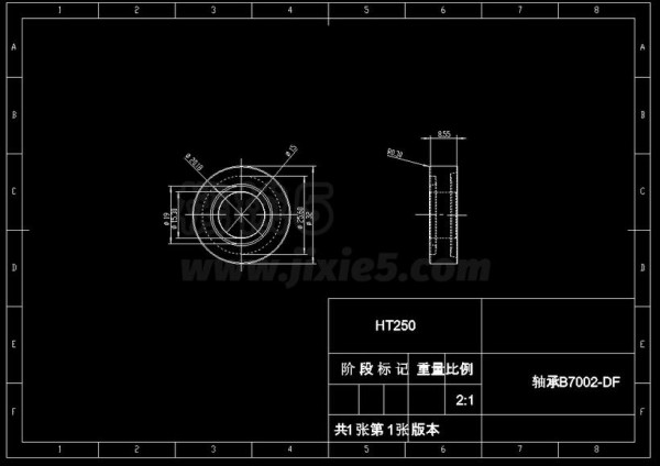 轴承零件图