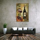 酒瓶系油画装饰画公寓酒店配画一件代发工厂oilpainting客厅餐厅三联画装饰画风景抽象现代风格可定油画款式多样 九晟