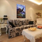 油画装饰画公寓酒店配画一件代发工厂oilpainting客厅餐厅三联画装饰画风景抽象卡通现代风格可定油画款式多样 九晟
