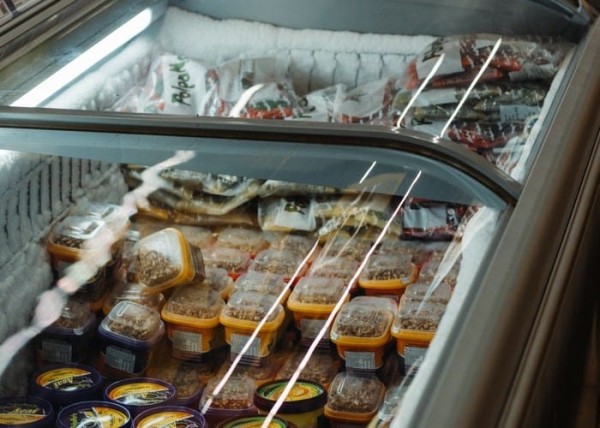 Helados veganos en el supermercado