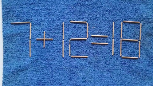 1992年高考题：7+12=18？移动一根如何成立？#每天学习一点点