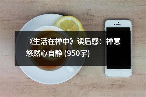 《生活在禅中》读后感：禅意悠然心自静 (950字)