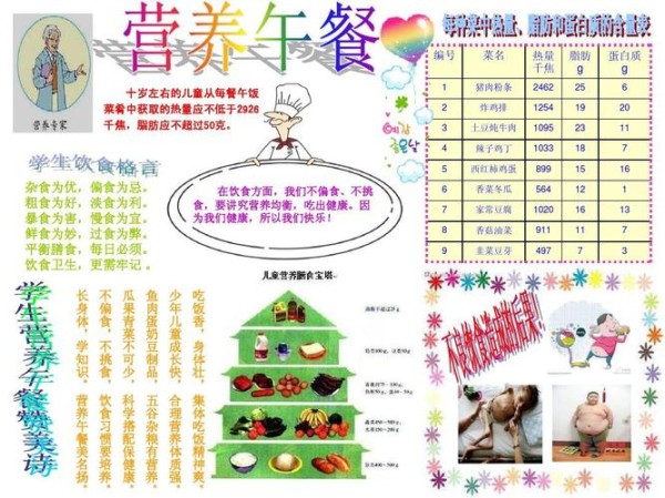 文档下载 所有分类 小学教育 数学 四年级数学 营养午餐手抄报第1页