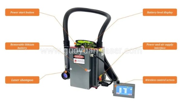 50W Portable Backpack Laser Cleaning Machine