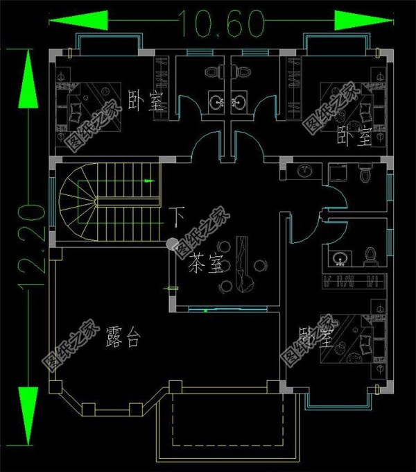 10米x13米房屋户型图，如此漂亮的别墅，想不实用都难