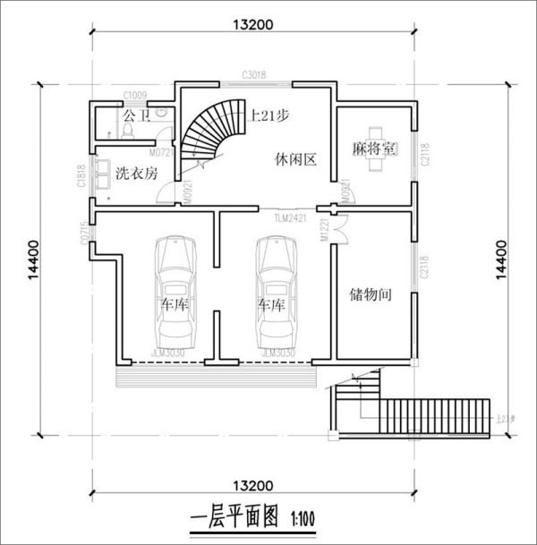 楼房一层平面图