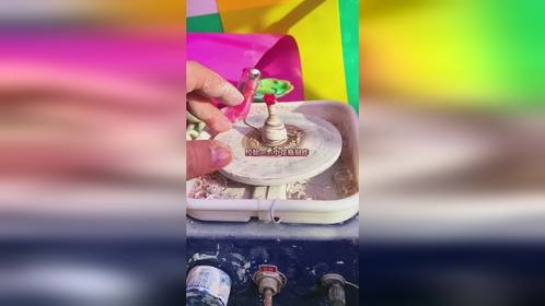 指尖陶艺创作，绞胎小花瓶摆件制作过程