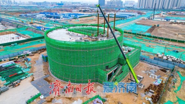 丁太鲁绿带公园加速建设，游客服务中心已现雏形