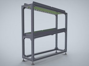 自动化生产线物料架三维模型SolidWorks设计