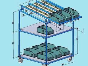 物料架子SolidWorks模型