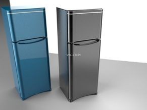 一款家用冰箱。上下单开门形式，用软件solidworks2016版本绘制，每个零件（抽屉、门板、铰链）都有特征，塑料件都是按照开模具的要求设计成型。做了3种渲染效果图。