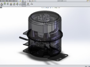 冰箱压缩机三维模型