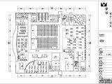 某健身会所CAD设计平面布局图