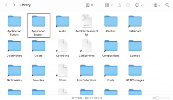 Application Support⁩文件夹